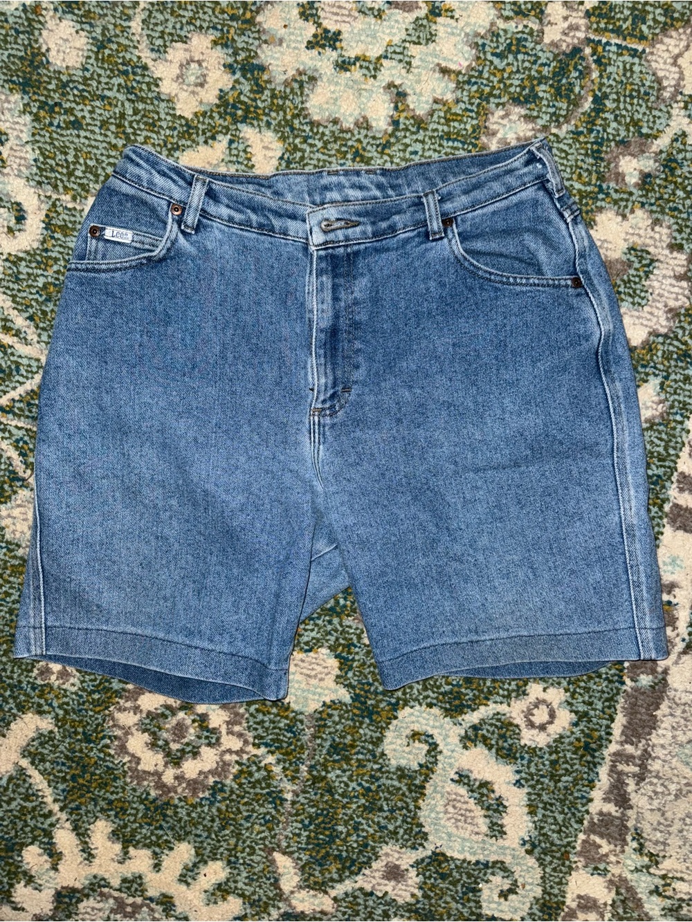 Lee Light Blue Denim Jean Shorts